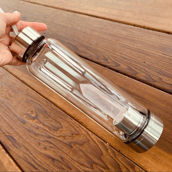 Natural Crystal Point Healing Water Bottle - Picture 6 of 8